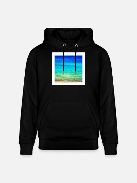 Sea - Stanley/Stella CRUISER Unisex Organic Hoodie - black