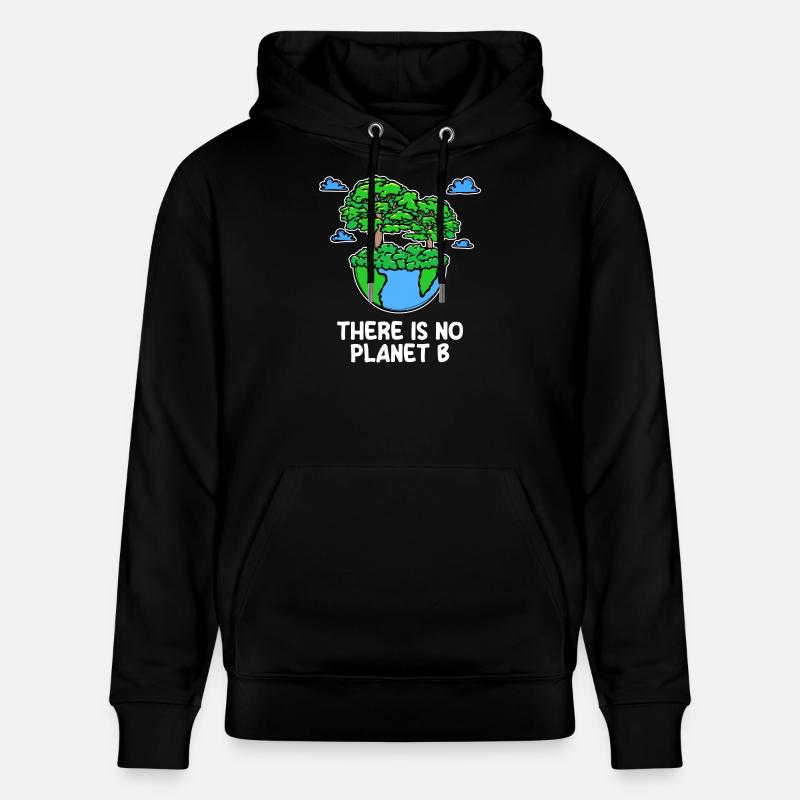 Mutter Erde Planet Statement Baum Naturschutz - Stanley/Stella Unisex Bio-Hoodie CRUISER - Schwarz