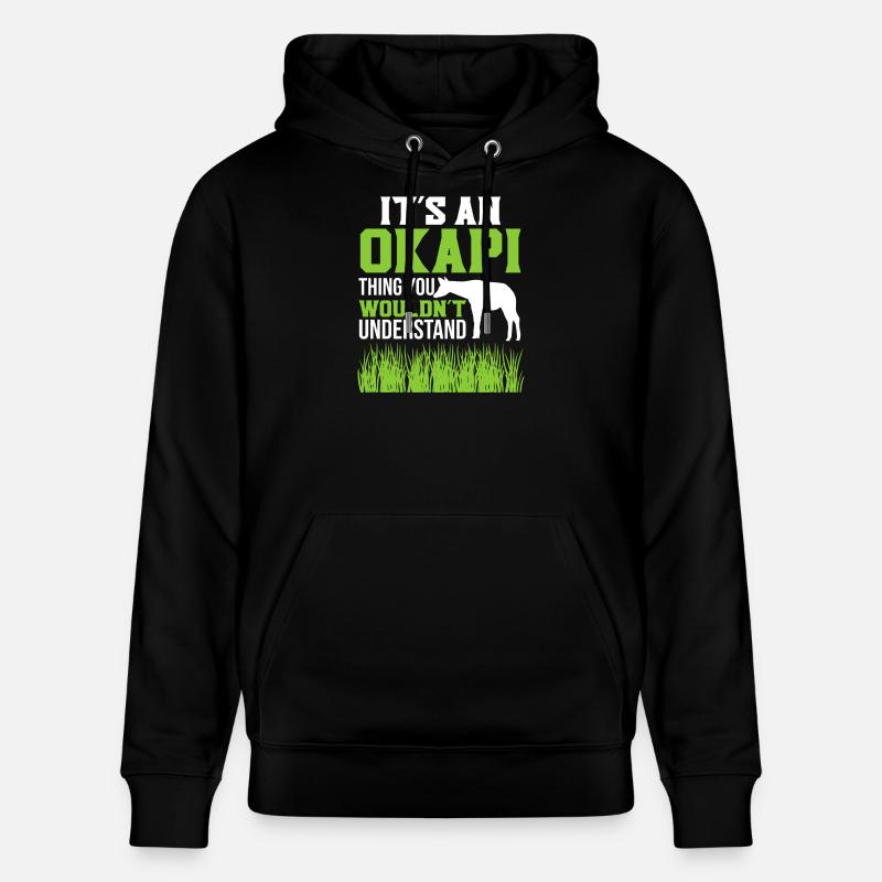 Aventure au zoo d'Okapi - Sweat à capuche bio CRUISER Stanley/Stella Unisexe - noir