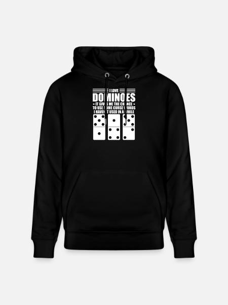 Domino game design - Stanley/Stella CRUISER Unisex Organic Hoodie - black