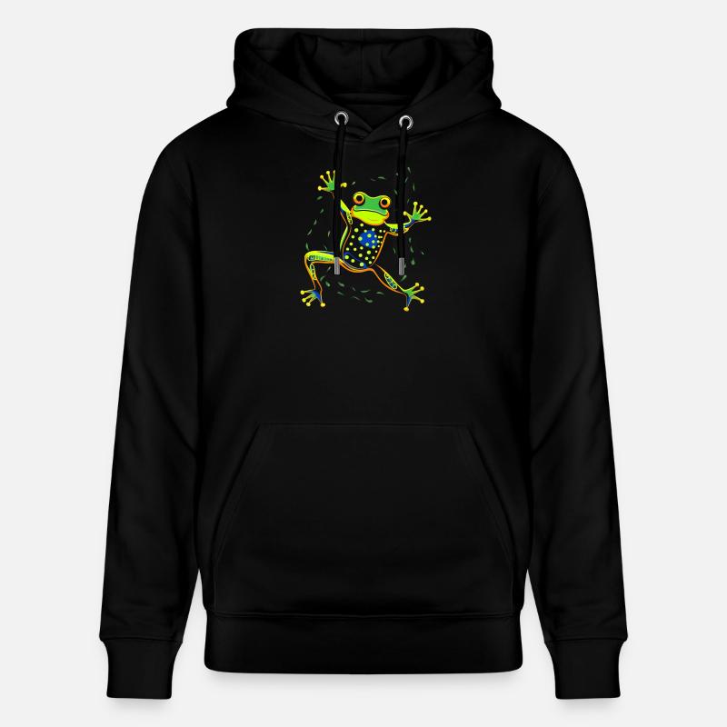 Dancing frog - Sweat à capuche bio CRUISER Stanley/Stella Unisexe - noir