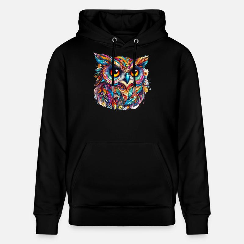 Eule - Stanley/Stella Unisex Bio-Hoodie CRUISER - Schwarz