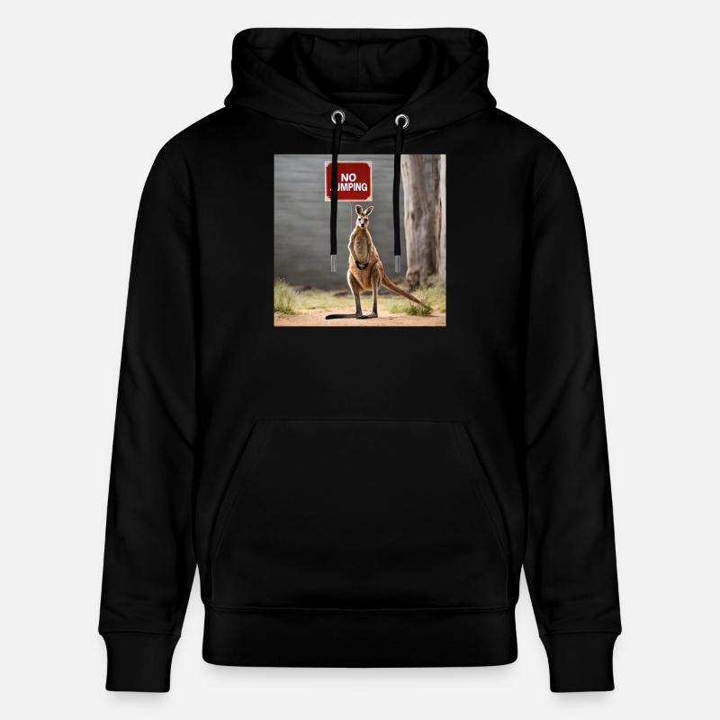 NoJumping - Kangaroo MEME - Stanley/Stella Unisex Bio-Hoodie CRUISER  - Schwarz