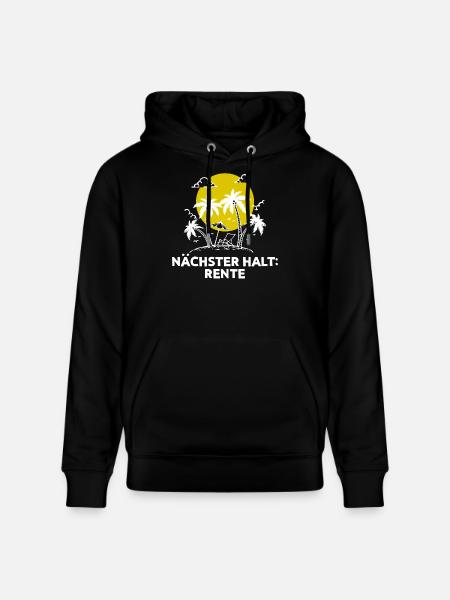 Ruhestand Pensionist Pensionierung Statement - Stanley/Stella Unisex Bio-Hoodie CRUISER  - Schwarz