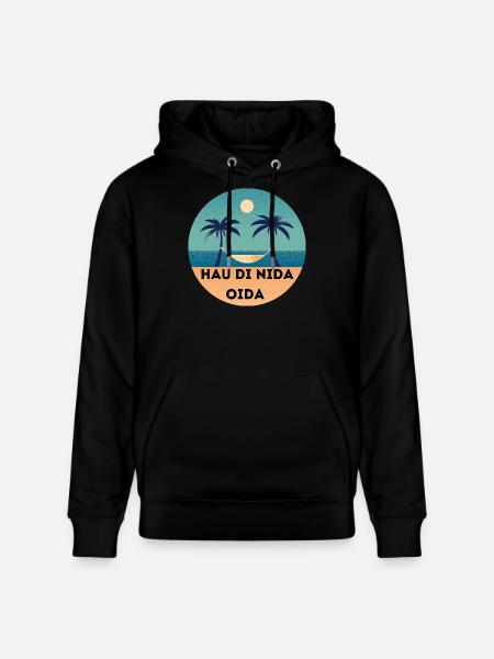 Hau di nida Oida. - Stanley/Stella Unisex Bio-Hoodie CRUISER  - Schwarz