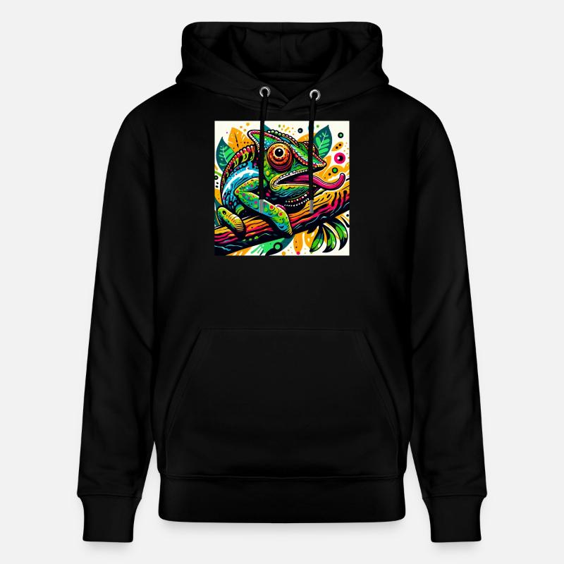 Caméléon - Sweat à capuche bio CRUISER Stanley/Stella Unisexe - noir