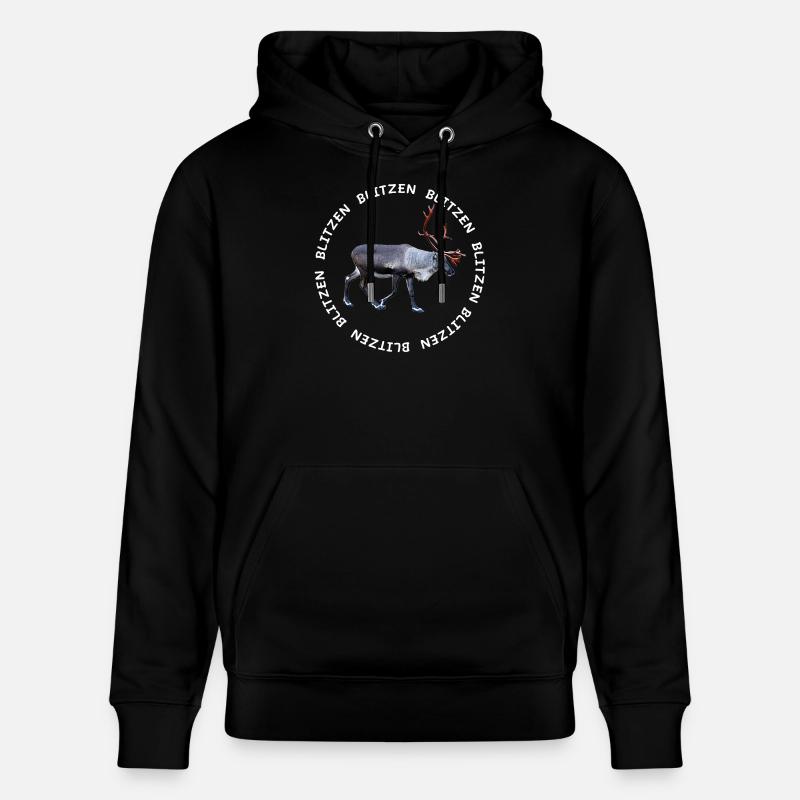 BLITZEN - Stanley/Stella Unisex Bio-Hoodie CRUISER  - Schwarz