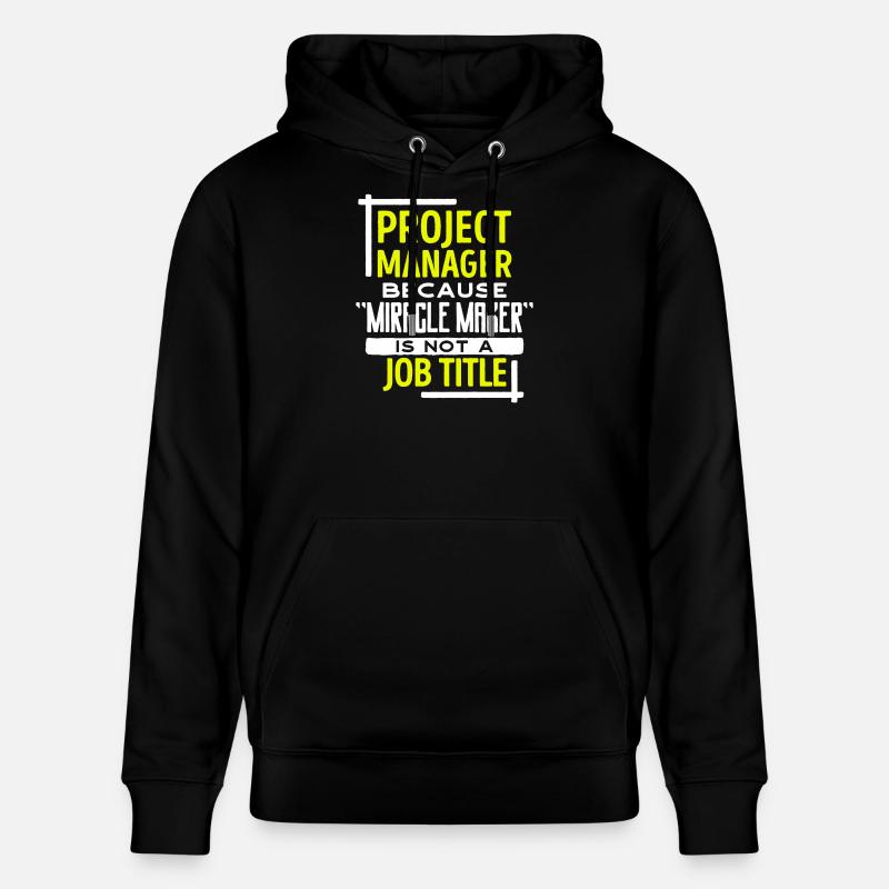 Projektmanager Statement Job Manager Karriere - Stanley/Stella Unisex Bio-Hoodie CRUISER  - Schwarz