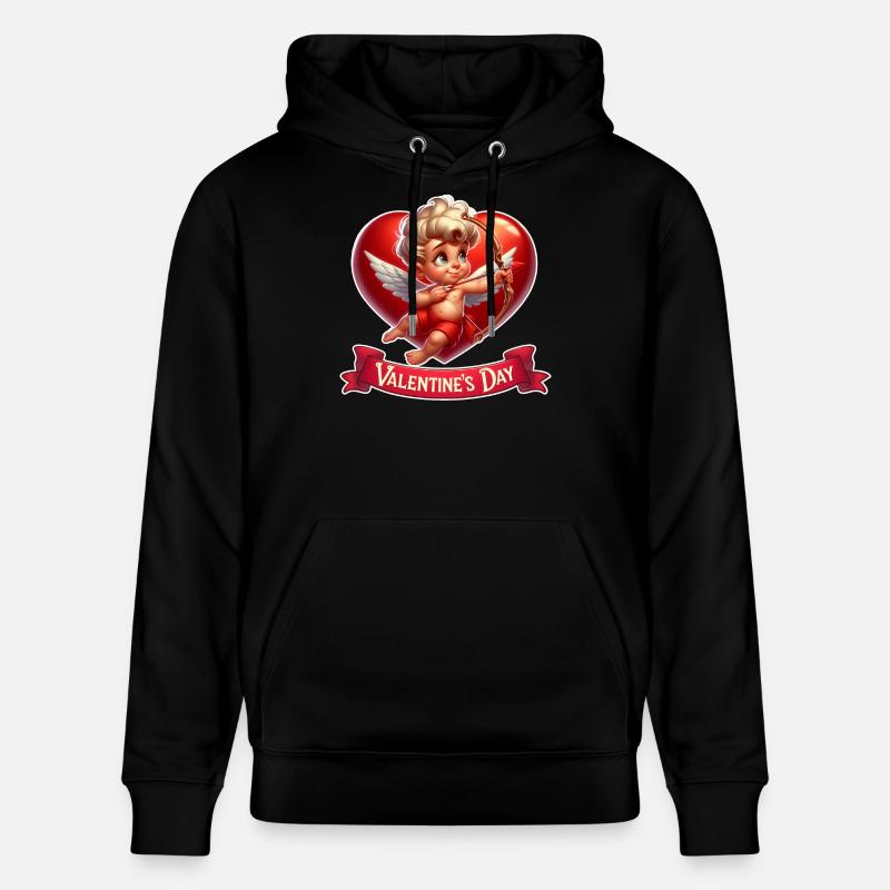 Saint Valentin - Sweat à capuche bio CRUISER Stanley/Stella Unisexe - noir