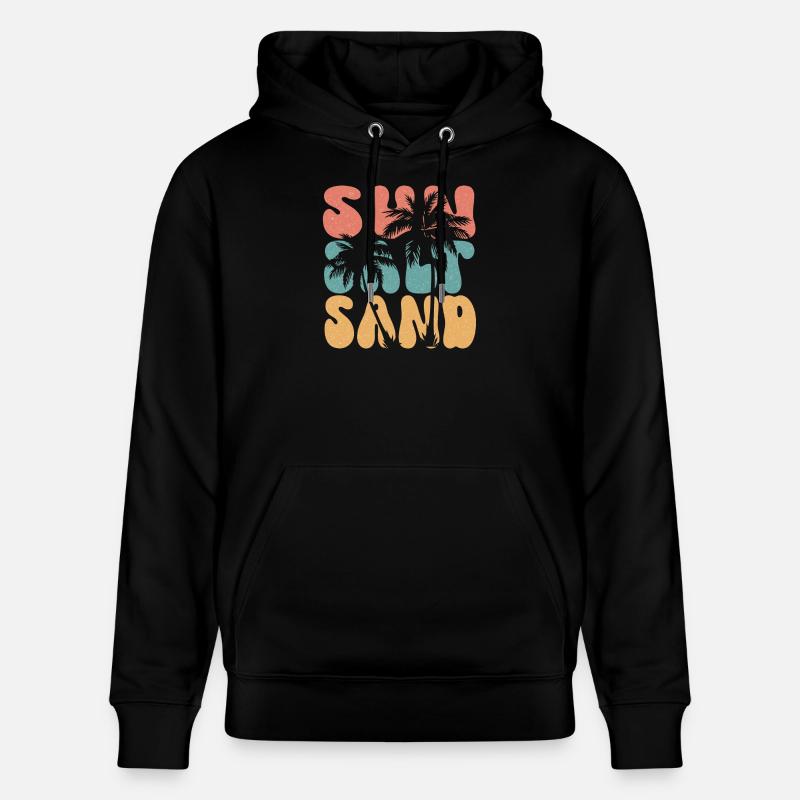 Été - Soleil, sel et sable - Sweat à capuche bio CRUISER Stanley/Stella Unisexe - noir