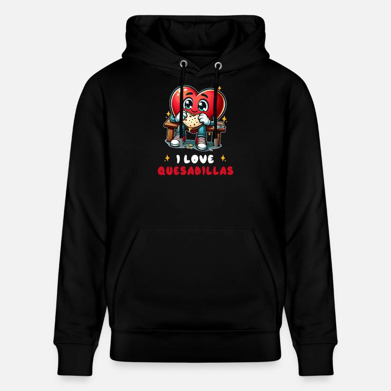 J'aime les Quesadillas Mexico - Sweat à capuche bio CRUISER Stanley/Stella Unisexe - noir