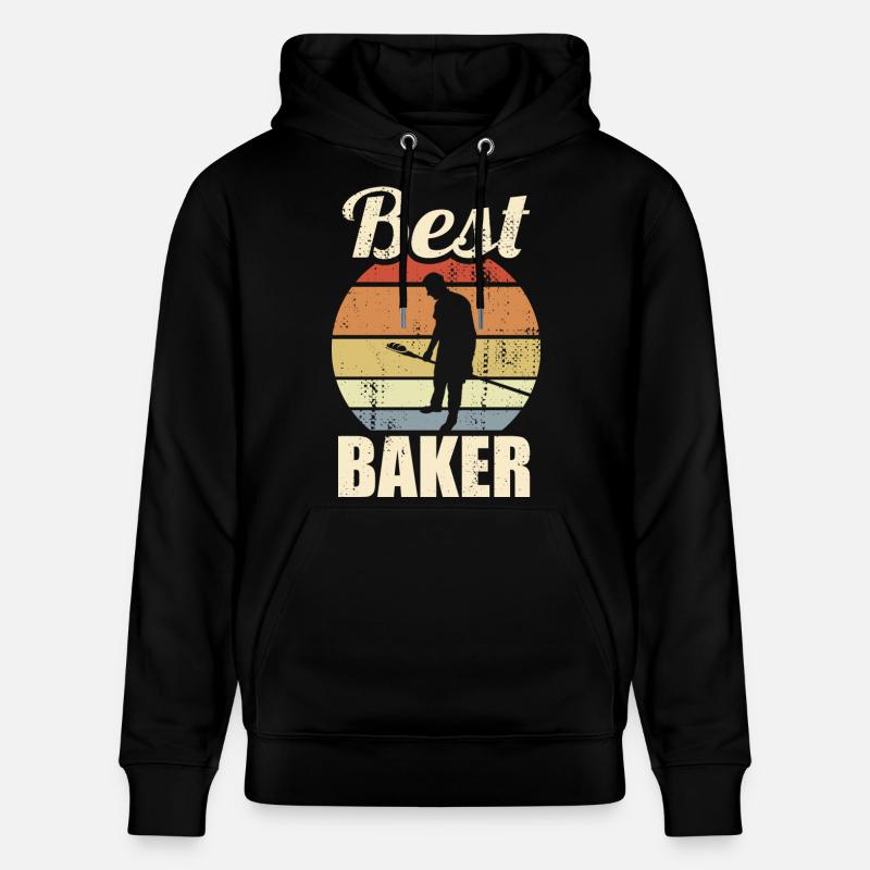 Lustiger Bäcker - Stanley/Stella Unisex Bio-Hoodie CRUISER  - Schwarz