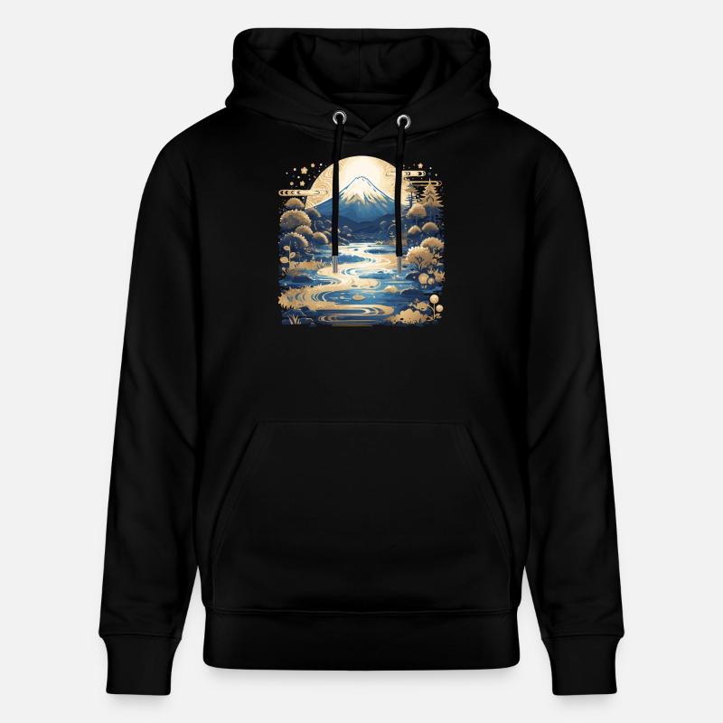 Mont Fuji - Sweat à capuche bio CRUISER Stanley/Stella Unisexe - noir