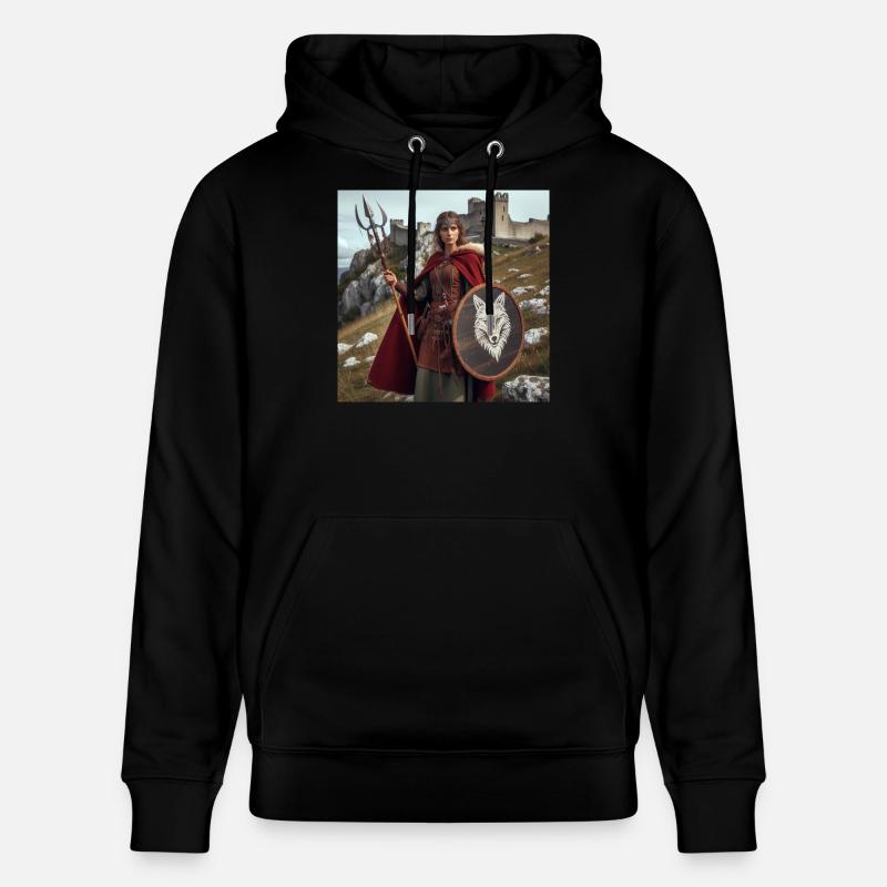 Wikinger-Krieger - Stanley/Stella Unisex Bio-Hoodie CRUISER  - Schwarz