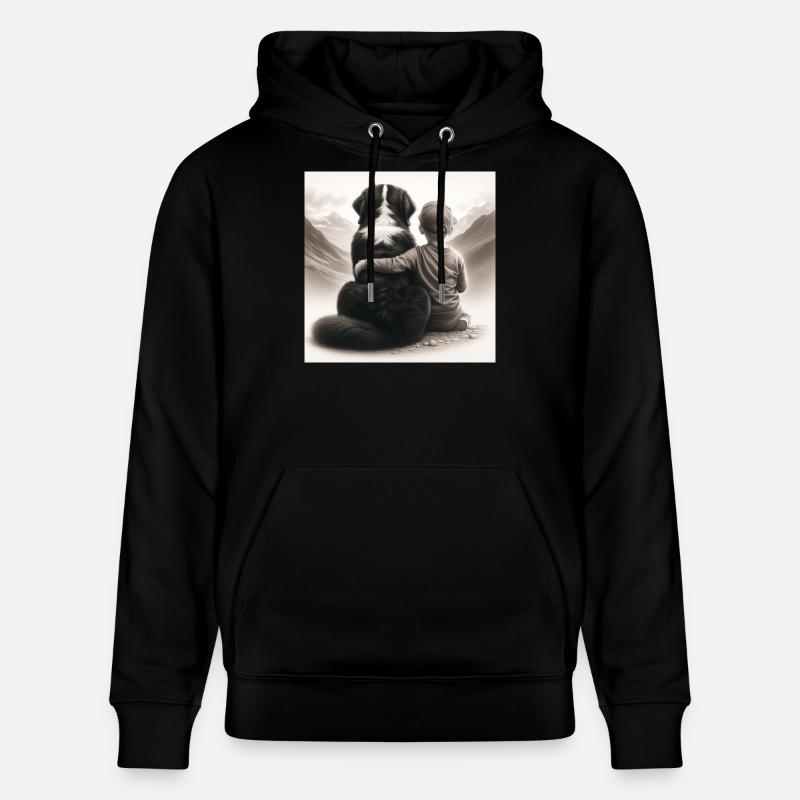 Bouvier bernois - Sweat à capuche bio CRUISER Stanley/Stella Unisexe - noir