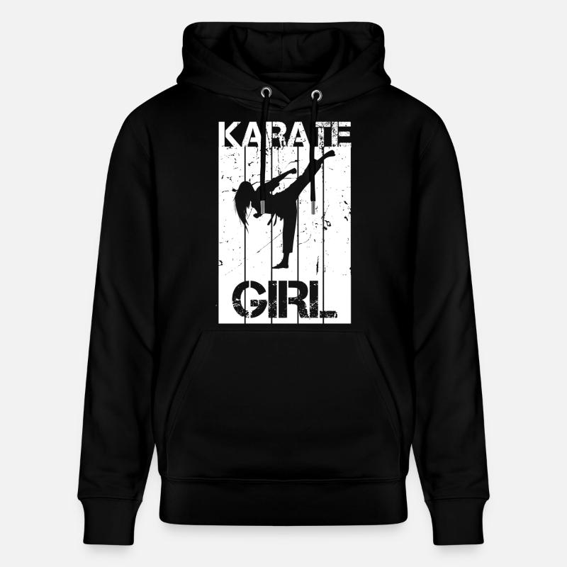 Fille de karaté - Sweat à capuche bio CRUISER Stanley/Stella Unisexe - noir