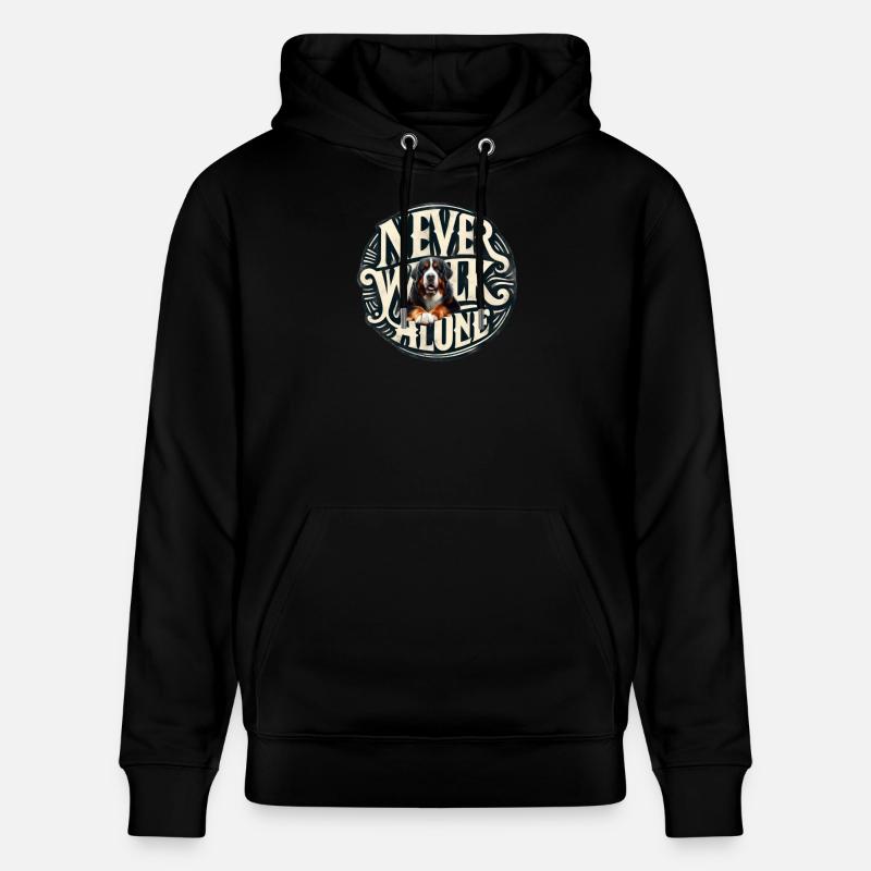 Bouvier bernois - Sweat à capuche bio CRUISER Stanley/Stella Unisexe - noir