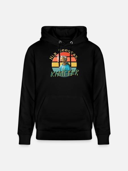 Chill Toad: Funny Rattle T-Shirt Design - Stanley/Stella CRUISER Unisex Organic Hoodie - black