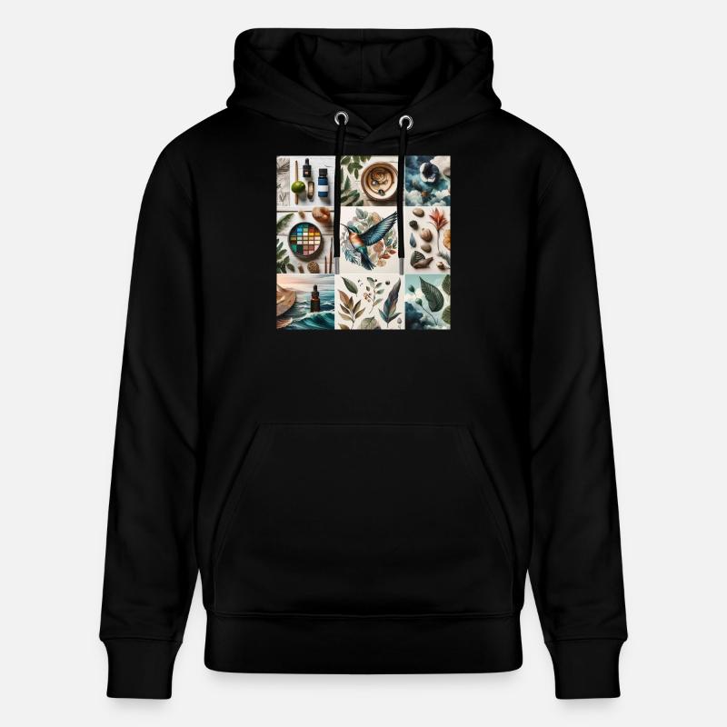 La nature dans l’art - Sweat à capuche bio CRUISER Stanley/Stella Unisexe - noir