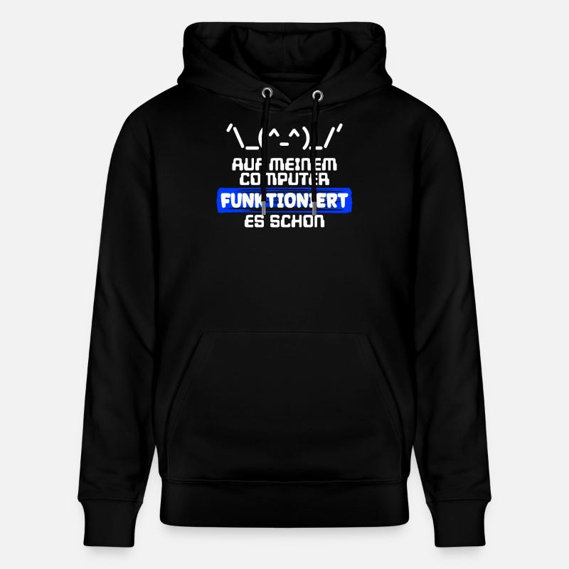 Computer Developer Software Developer Statement - Stanley/Stella CRUISER Unisex Organic Hoodie - black