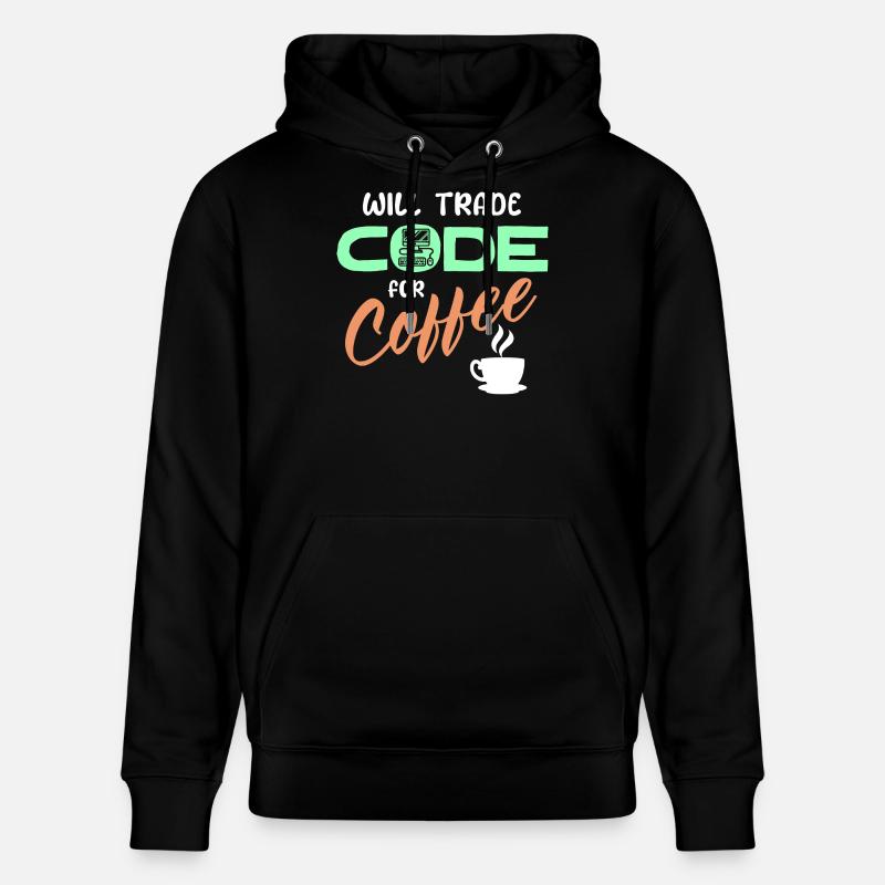 Programmer Developer Code Statement Computer - Stanley/Stella CRUISER Unisex Organic Hoodie - black