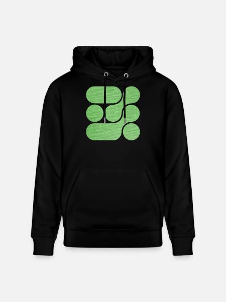 OCHOOO - GREEN - Stanley/Stella CRUISER Unisex Organic Hoodie - black