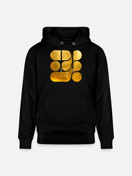 OCHOOO - GOLD - Stanley/Stella CRUISER Unisex Organic Hoodie - black