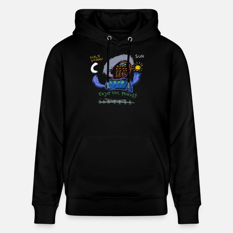 Profitez du processus - Sweat à capuche bio CRUISER Stanley/Stella Unisexe - noir