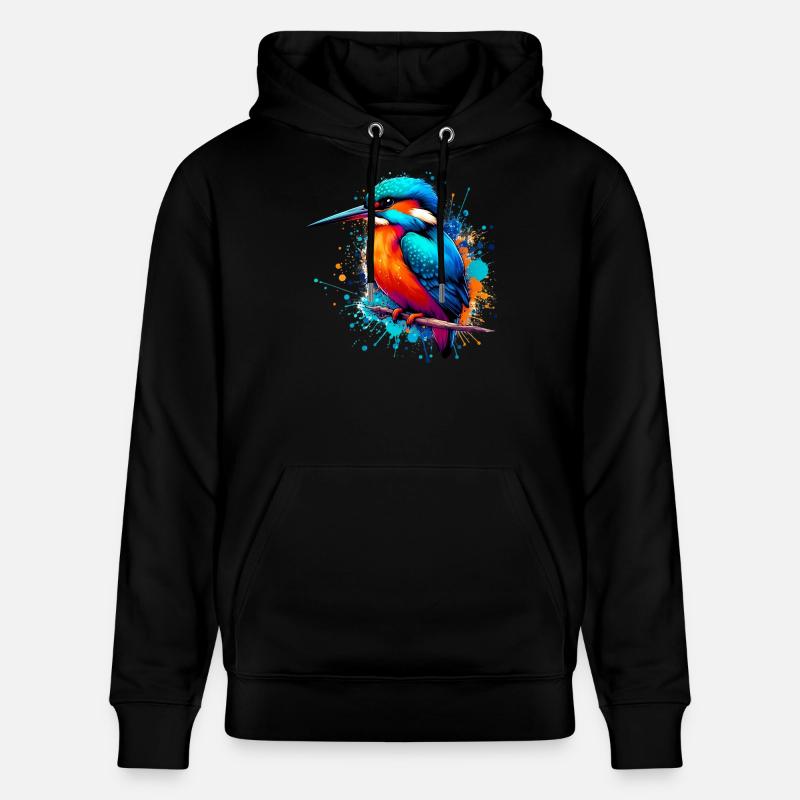 Eisvogel - Stanley/Stella Unisex Bio-Hoodie CRUISER  - Schwarz