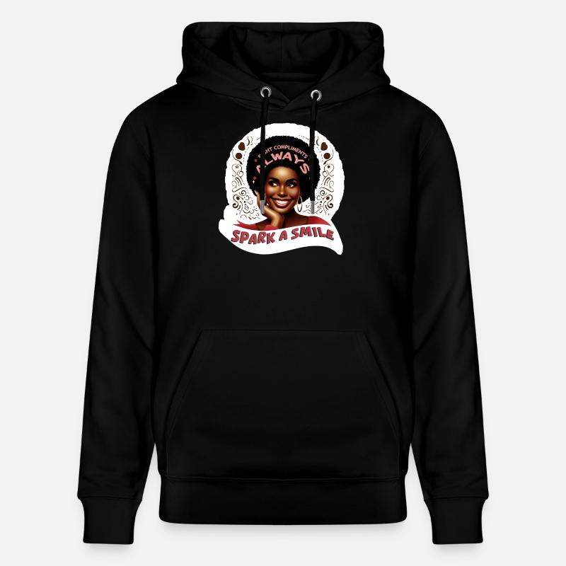 SPARK A SMILE - Sweat à capuche bio CRUISER Stanley/Stella Unisexe - noir