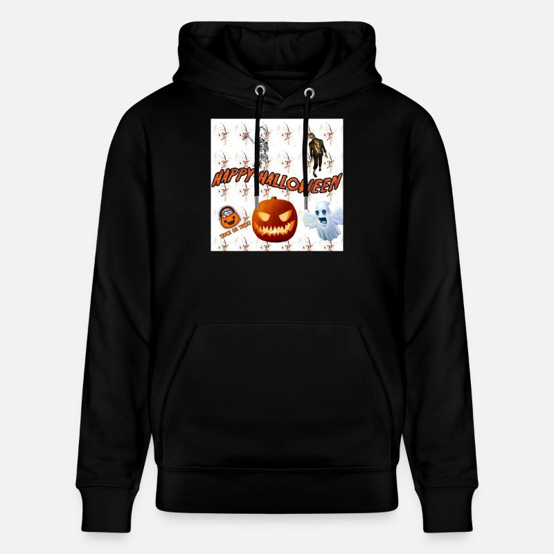 Frohes Halloween Version 3 - Stanley/Stella Unisex Bio-Hoodie CRUISER  - Schwarz