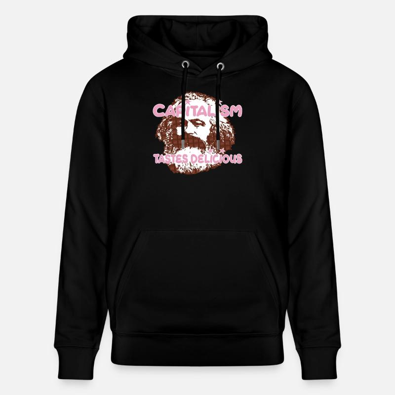 Capitalisme Pop Art Chocolat Marx - Sweat à capuche bio CRUISER Stanley/Stella Unisexe - noir