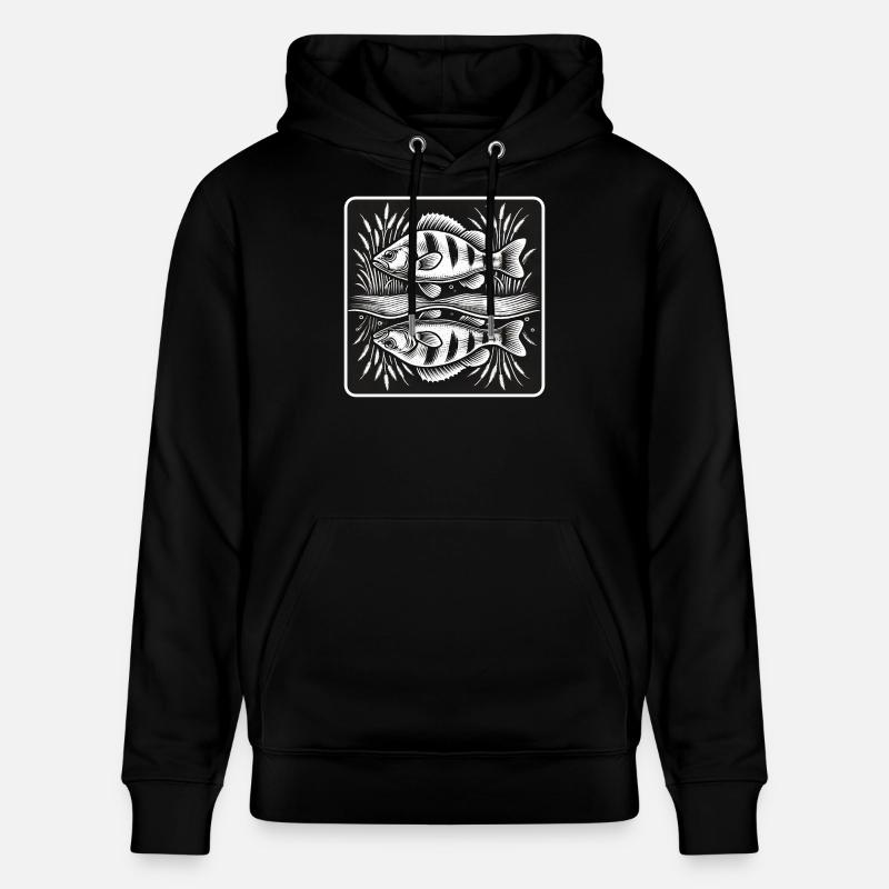 Perche, poisson, ange - Sweat à capuche bio CRUISER Stanley/Stella Unisexe - noir