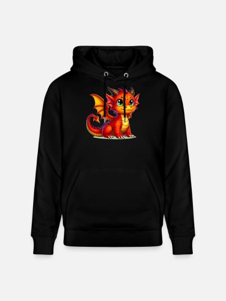 Dragon - Stanley/Stella CRUISER Unisex Organic Hoodie - black