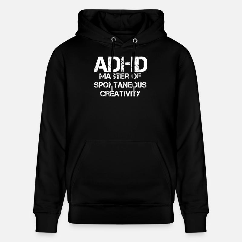 TDAH - Sweat à capuche bio CRUISER Stanley/Stella Unisexe - noir