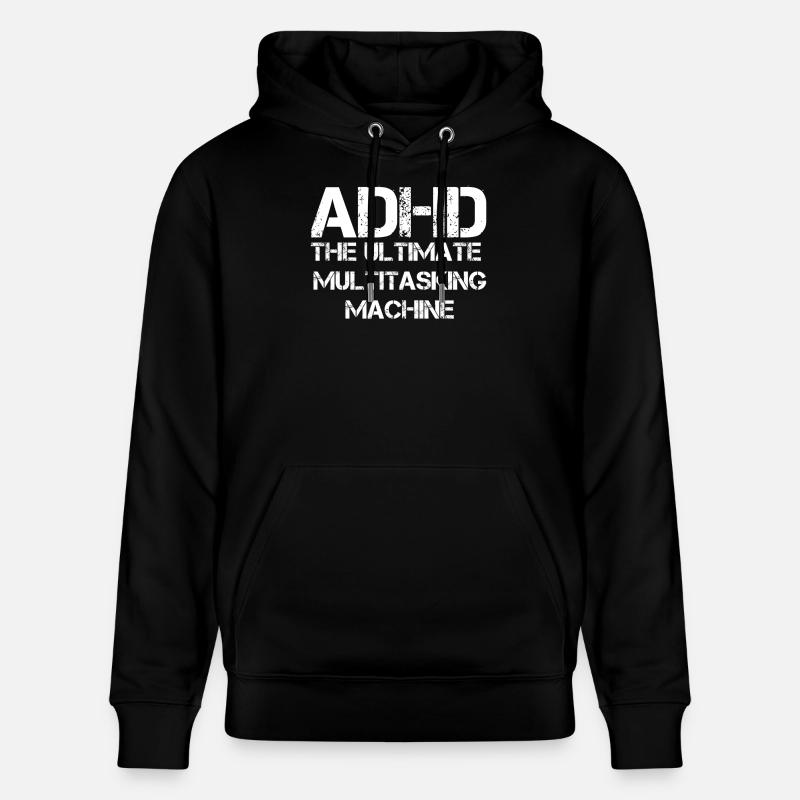 TDAH - Sweat à capuche bio CRUISER Stanley/Stella Unisexe - noir