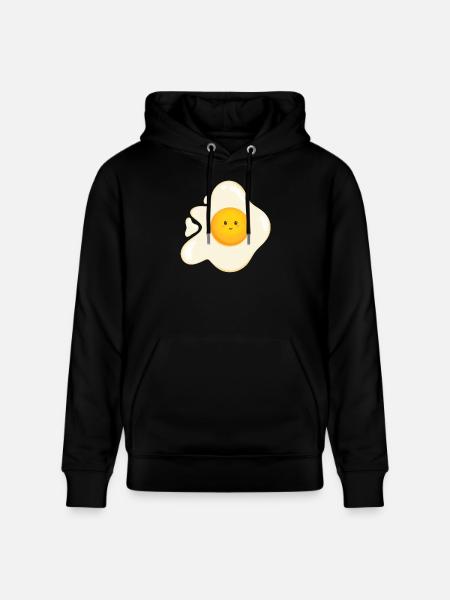 Sweet fried egg - Stanley/Stella CRUISER Unisex Organic Hoodie - black