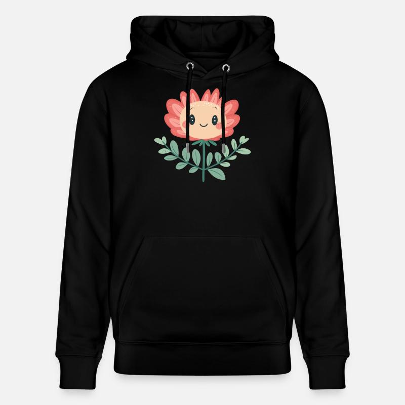 Fleur joyeuse - Sweat à capuche bio CRUISER Stanley/Stella Unisexe - noir