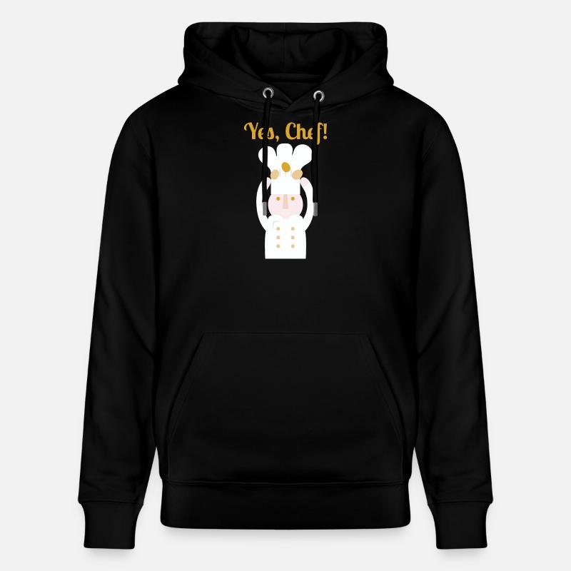 Ja, Chefkoch! l Text - Stanley/Stella Unisex Bio-Hoodie CRUISER - Schwarz