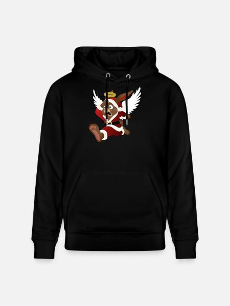 Santa's help - the Easter Bunny - Stanley/Stella CRUISER Unisex Organic Hoodie - black
