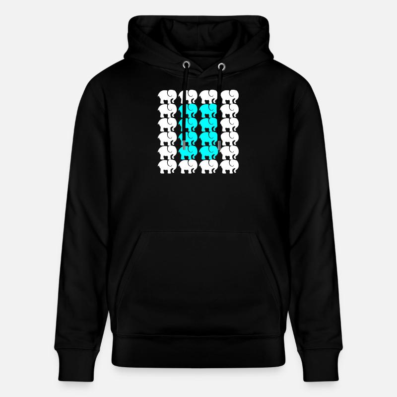 ELEFANT - Stanley/Stella Unisex Bio-Hoodie CRUISER  - Schwarz