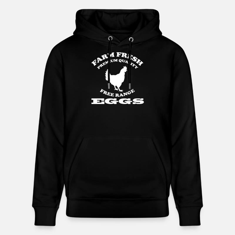 Oeuf - Sweat à capuche bio CRUISER Stanley/Stella Unisexe - noir