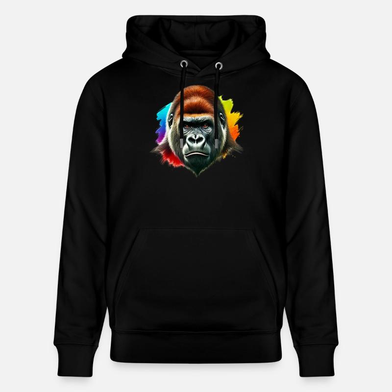 Gorille - Sweat à capuche bio CRUISER Stanley/Stella Unisexe - noir
