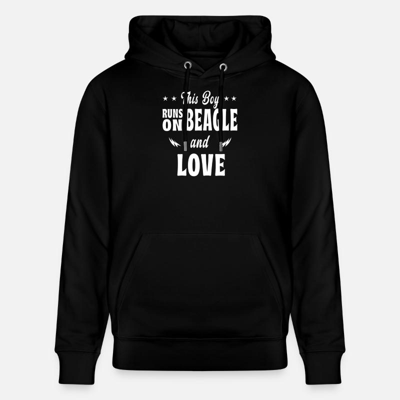 Dieser Junge Beagle Design - Stanley/Stella Unisex Bio-Hoodie CRUISER  - Schwarz