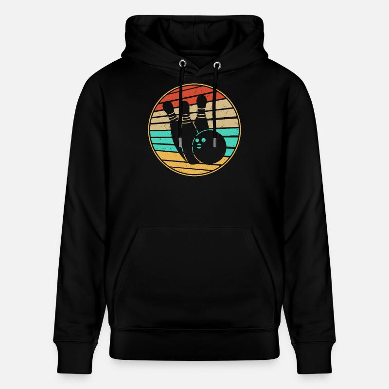 Bowling Rétro - Sweat à capuche bio CRUISER Stanley/Stella Unisexe - noir