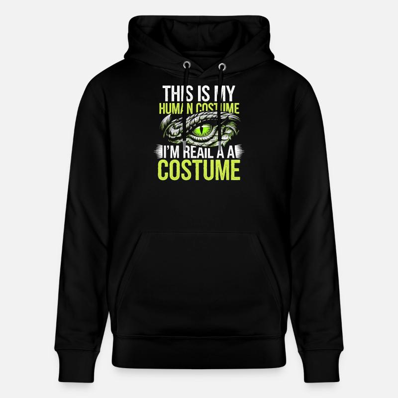 Costume de reptilien - Sweat à capuche bio CRUISER Stanley/Stella Unisexe - noir