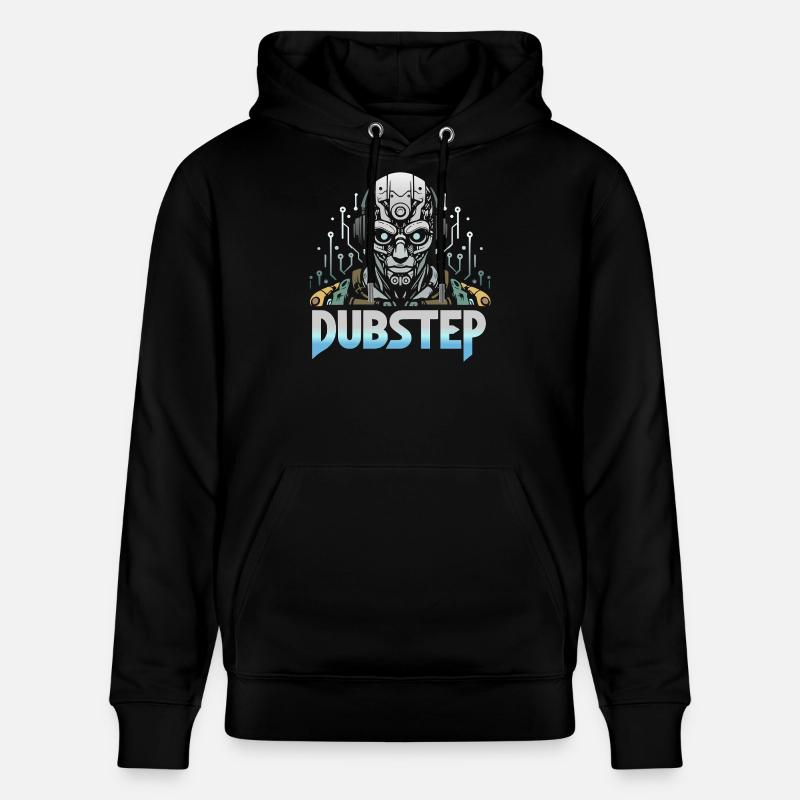 dubstep cyborg - Sweat à capuche bio CRUISER Stanley/Stella Unisexe - noir