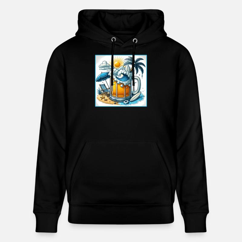 Beer & Beach – Les vacances parfaites - Sweat à capuche bio CRUISER Stanley/Stella Unisexe - noir