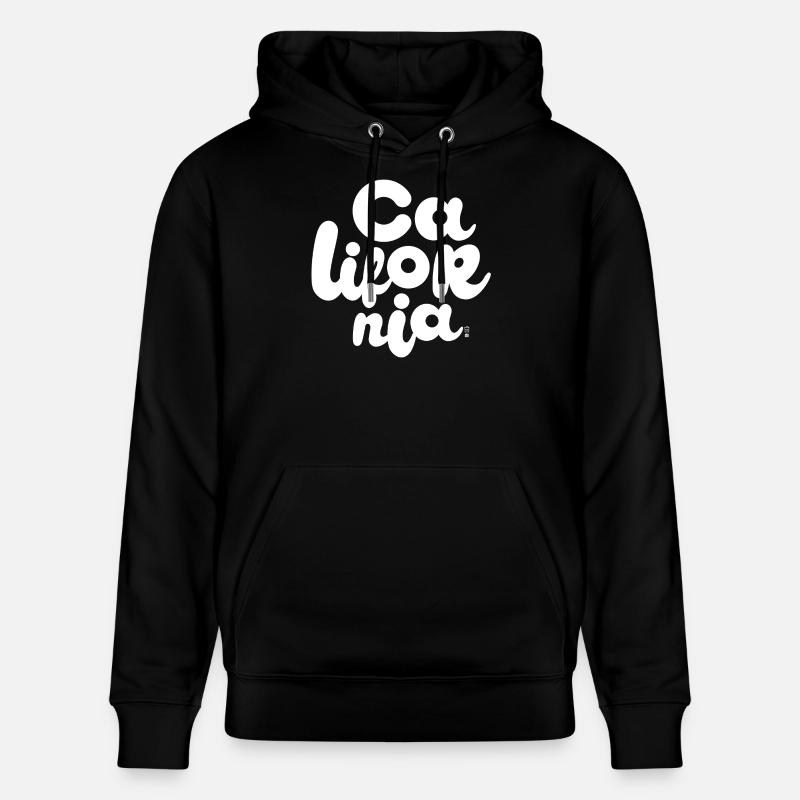 California - Blanc - Sweat à capuche bio CRUISER Stanley/Stella Unisexe - noir