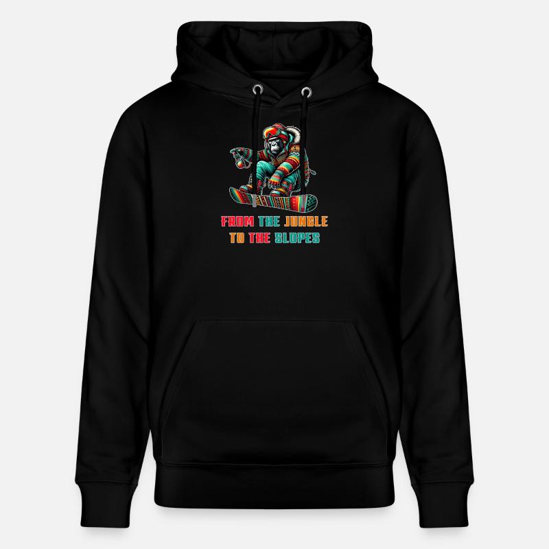 Gorilla Snowboard – Design - Sweat à capuche bio CRUISER Stanley/Stella Unisexe - noir